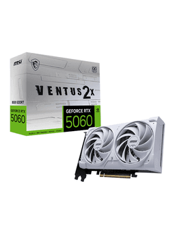 MSI GeForce RTX 5060 VENTUS 2X OC WHITE - 8GB GDDR7 RAM - Grafikkort