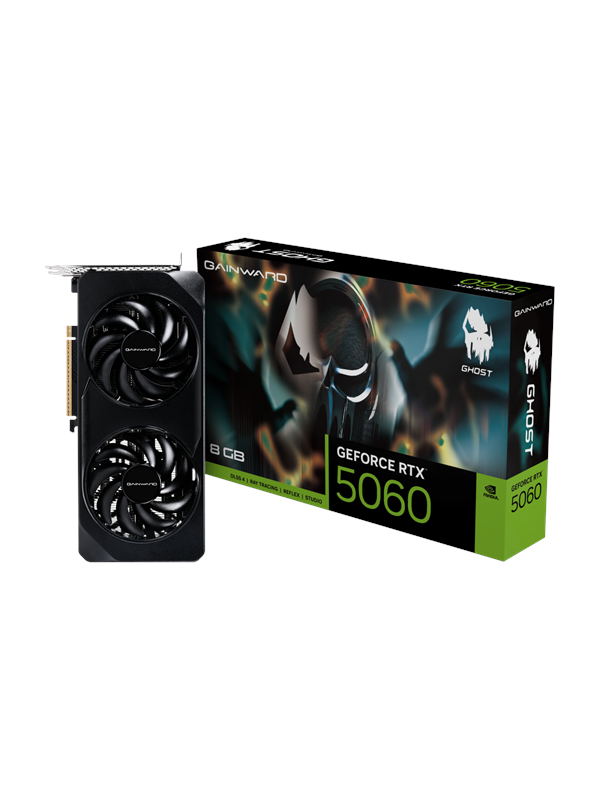 Gainward GeForce RTX 5060 Ghost - 8GB GDDR7 RAM - Grafikkort