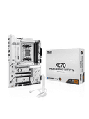 ASUS X870 MAX GAMING WIFI7 WHITE Moderkort - AMD X870 - AMD AM5 socket - DDR5 RAM - ATX