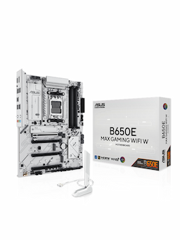 ASUS B650E MAX GAMING WIFI WHITE Moderkort - AMD B650 - AMD AM5 socket - DDR5 RAM - ATX