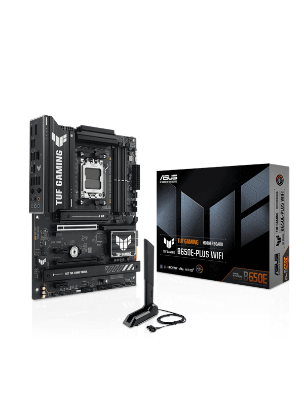 ASUS TUF GAMING B650E-PLUS WIFI Moderkort - AMD B650 - AMD AM5 socket - DDR5 RAM - ATX