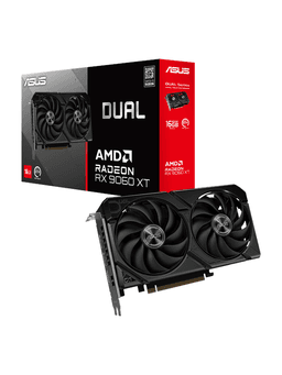 ASUS Radeon RX 9060 XT DUAL - 16GB GDDR6 RAM - Grafikkort