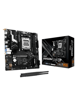 ASRock B850M-X WiFi R2.0 Moderkort - AMD B850 - AMD AM5 socket - DDR5 RAM - Micro-ATX
