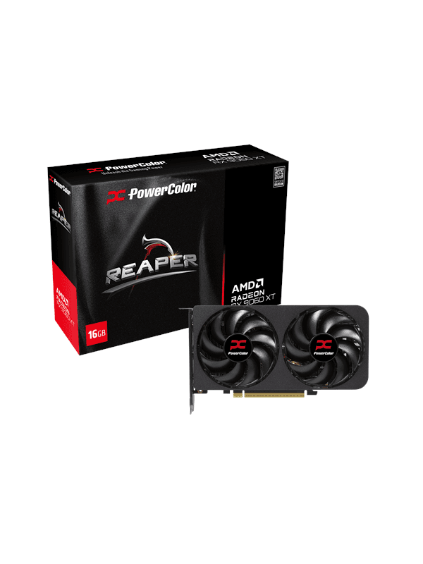 PowerColor Radeon RX 9060 XT Reaper - 16GB GDDR6 RAM - Grafikkort