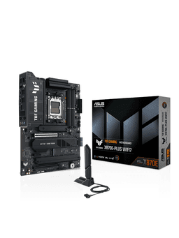 ASUS TUF GAMING X870E-PLUS WIFI7 Moderkort - AMD X870E - AMD AM5 socket - DDR5 RAM - ATX