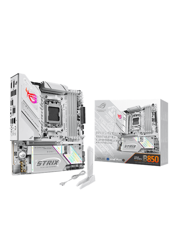 ASUS ROG STRIX B850-G GAMING WIFI Moderkort - AMD B850 - AMD AM5 socket - DDR5 RAM - Micro-ATX