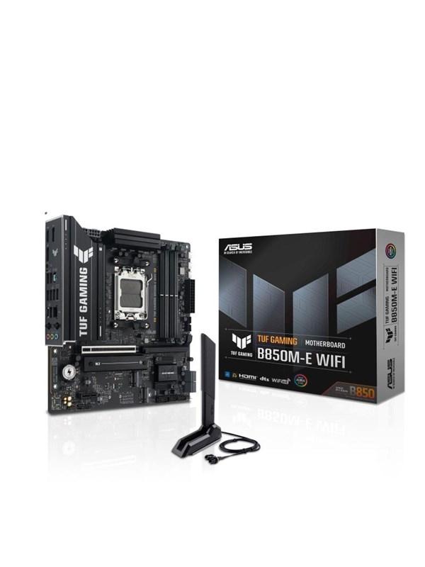 ASUS TUF GAMING B850M-E WIFI Moderkort - AMD B850 - AMD AM5 socket - DDR5 RAM - Micro-ATX