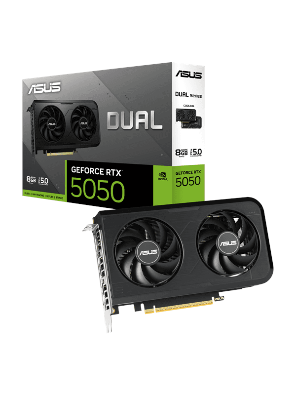 ASUS GeForce RTX 5050 DUAL OC - 8GB GDDR6 RAM - Grafikkort