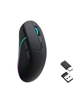 Keychron M3 Wireless (1K Hz) & RGB - Gamingmus - Optic - 5 knappar - Svart med RGB ljus