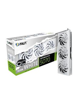 Palit GeForce RTX 5070 White OC - 12GB GDDR7 RAM - Grafikkort