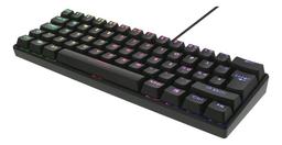 DELTACO GAMING mekaniskt tangentbord med röda brytare, 60% RGB, 62st tangenter