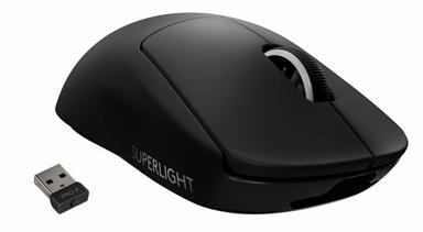 Logitech PRO X SUPERLIGHT Trådlös Gamingmus, Svart