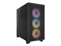 Corsair 3000D RGB AIRFLOW Tower Extended ATX Ingen strömförsörjning Svart