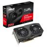 ASUS Dual Radeon RX 6600 V2 8GB - Grafikkort - Radeon RX 6600 - 8 GB GDDR6 - PCIe 4.0 - HDMI, 3 x DisplayPort - grå - låda