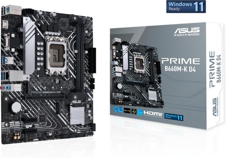 ASUS PRIME B660M-K D4 LGA 1700 mATX-moderkort