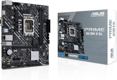 ASUS PRIME H610M-K D4 LGA 1700 mATX-moderkort