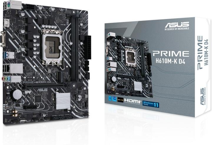 ASUS PRIME H610M-K D4 LGA 1700 mATX-moderkort