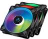 Arctic P12 Pwm Pst A-rgb 0db 3-pack Fan Svart, Vit