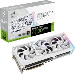 ASUS GeForce ROG-STRIX-RTX4080S-O16G-WHITE grafikkort, vit