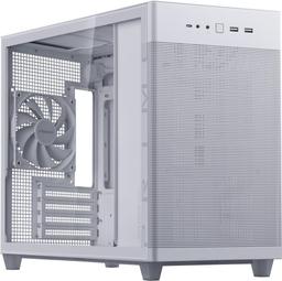 ASUS Prime AP201 TG Micro-ATX-chassi med fönster, vit