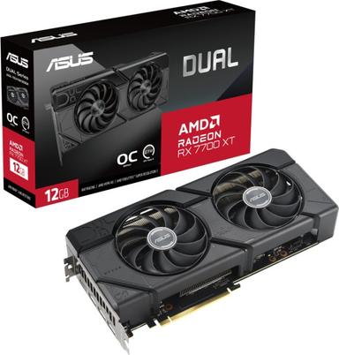 ASUS AMD Radeon DUAL-RX7700XT-O12G grafikkort