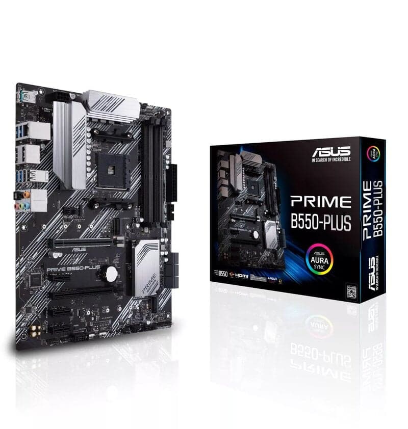 ASUS PRIME B550-PLUS moderkort AMD B550 Socket AM4 ATX DDR4