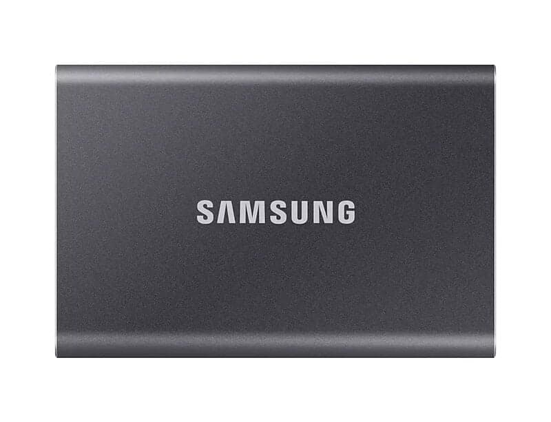 Samsung T7 MU-PC1T0T - SSD - krypterat - 1 TB - extern (portabel) - USB 3.2 Gen 2 (USB-C kontakt) - 256 bitars AES - Titan gray