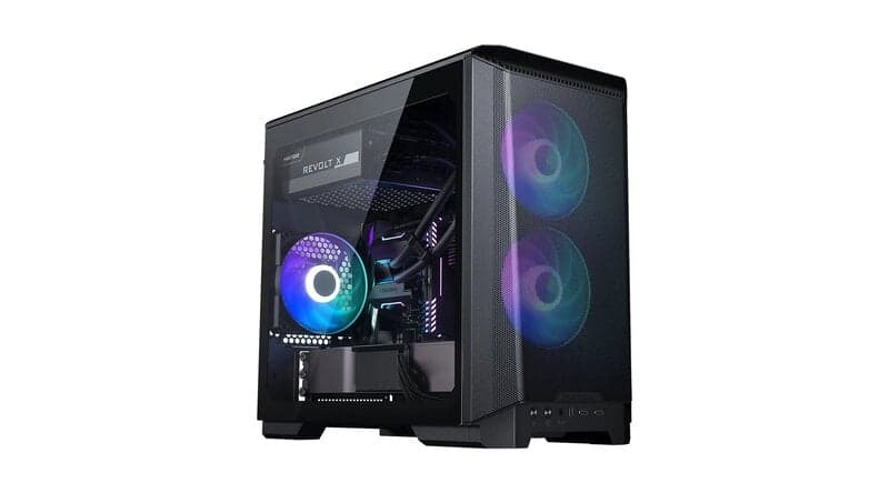 Phanteks Eclipse P200 Air iTX / Tempered Glass / DRGB - Svart