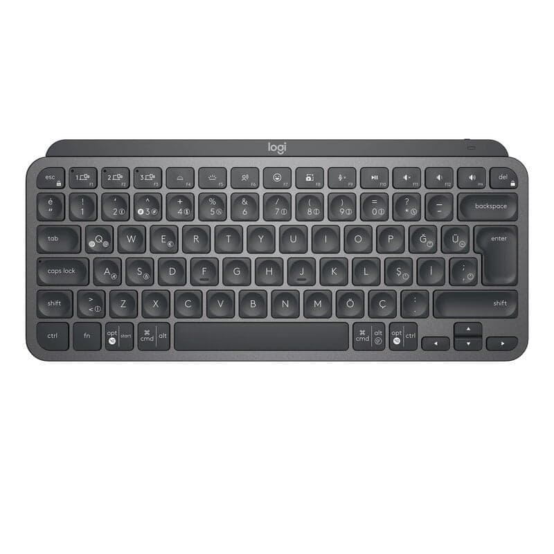 Logitech MX Keys Mini Minimalist Wireless Illuminated Keyboard - Graphite - Tangentbord - Nordisk - Svart