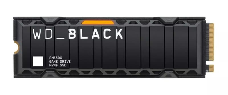 SANDISK WD Black SN850X SSD - 1TB - M.2 2280 - PCIe 4.0 - Med värmespridare