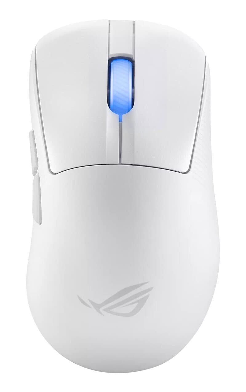 ASUS ROG Keris II Ace - 4K Wireless - Gamingmus - Optic - 5 knappar - Vit