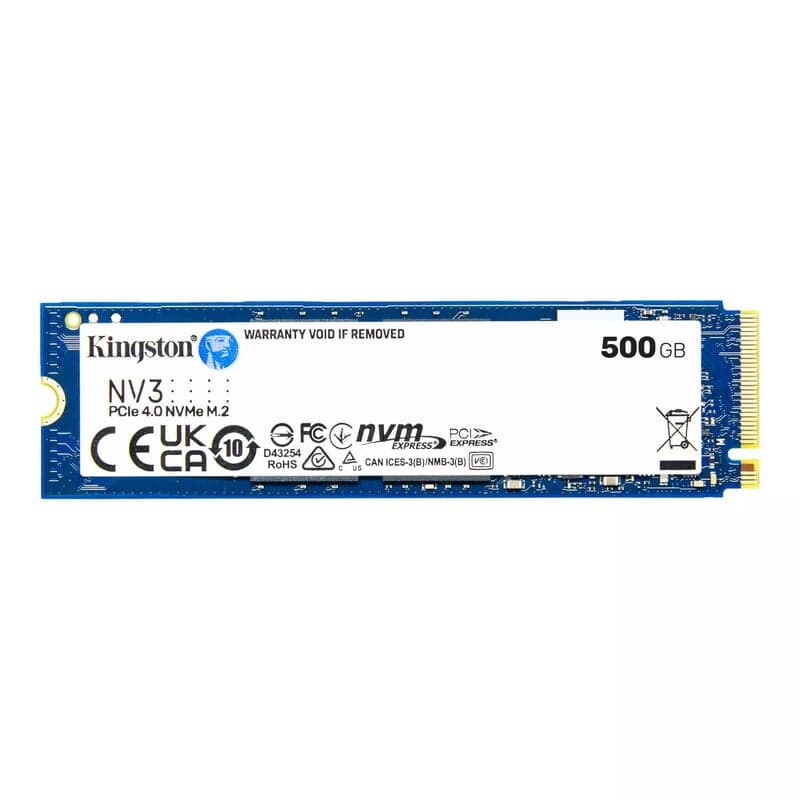 Kingston NV3 SSD - 500GB - PCIe 4.0 - M.2 2280