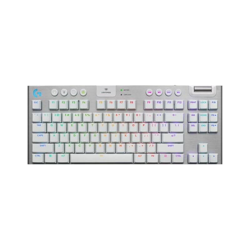 Logitech G915 X LIGHTSPEED TKL - Tactile - 80% (TKL) - Gaming Keyboard - Utan numpad - Nordisk - Vit