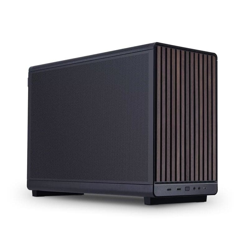 Lian Li A3- mATX-WD (svart/walnut)