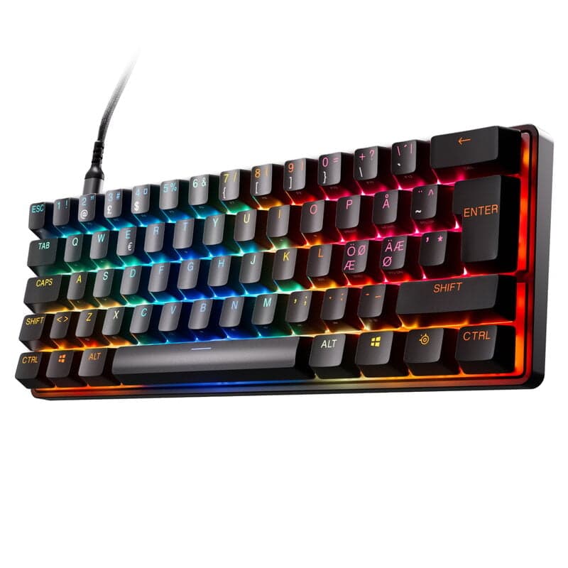 SteelSeries Apex Pro Mini Gen 3 - Gaming Keyboard - Utan numpad - Nordisk - Svart