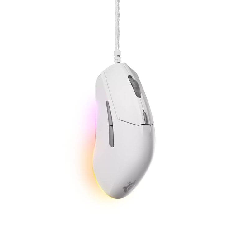 SteelSeries Rival 3 Gen 2 - Gamingmus - Optic - 6 knappar - Vit