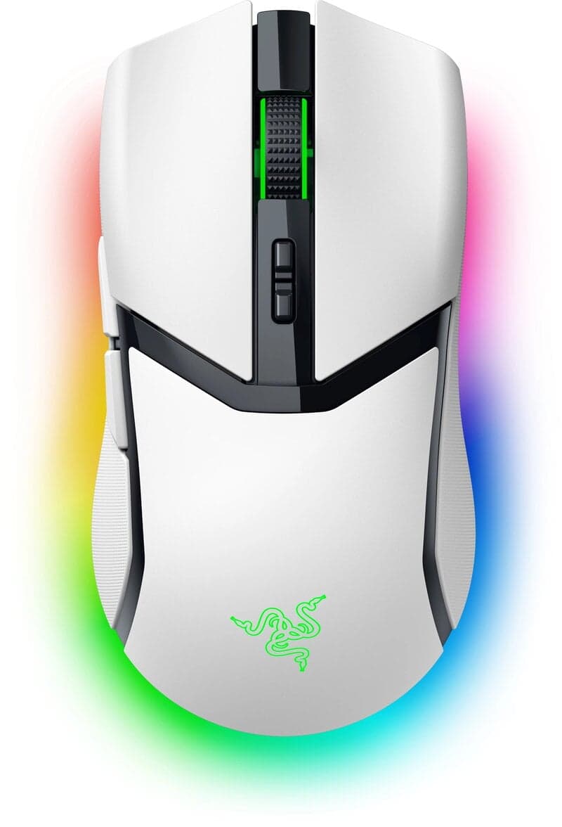 Razer Cobra Pro - Gamingmus - Optic - 8 knappar - Vit med RGB ljus