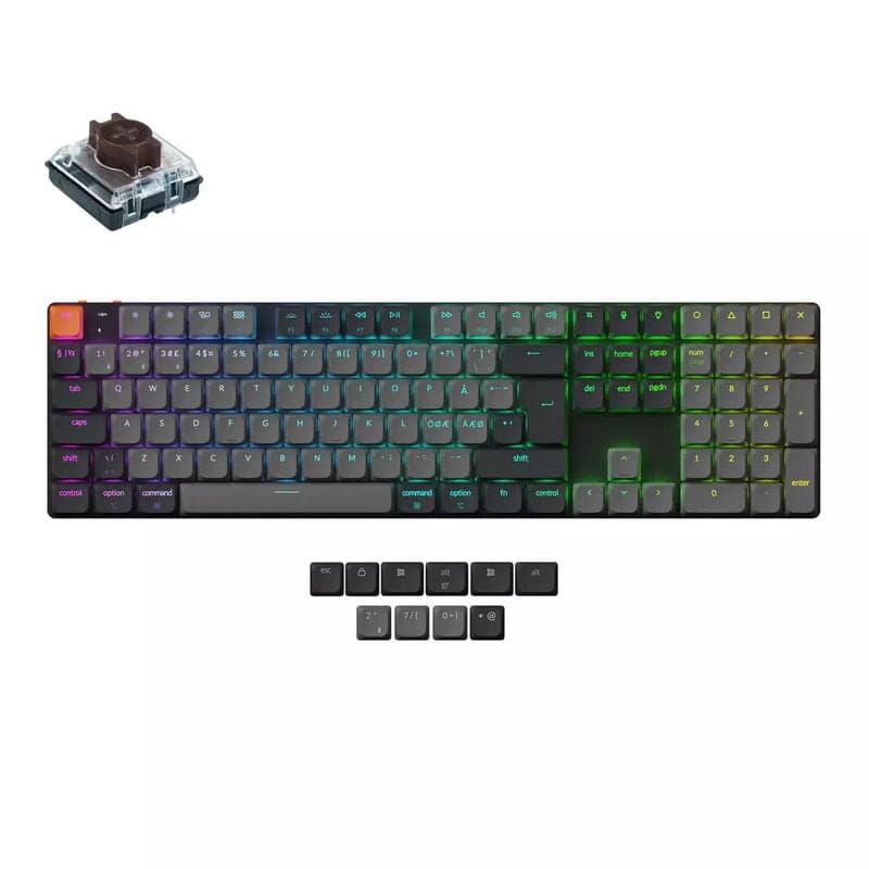 Keychron K5v2 RGB Aluminium Hot Swap QMK Keychron Low Profile 2.0 Brown