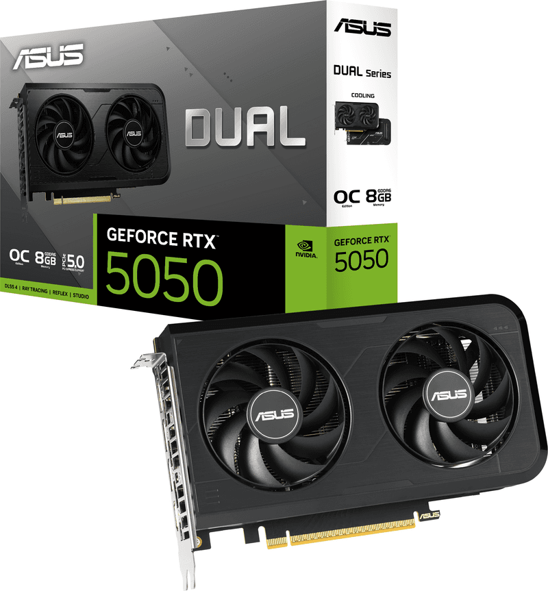 ASUS Dual GeForce RTX™ 5050 8GB GDDR6 OC Edition