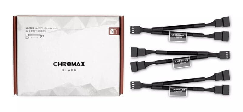 Noctua Na-syc1 Chromax Y-cable 4-pin 11.5cm Black