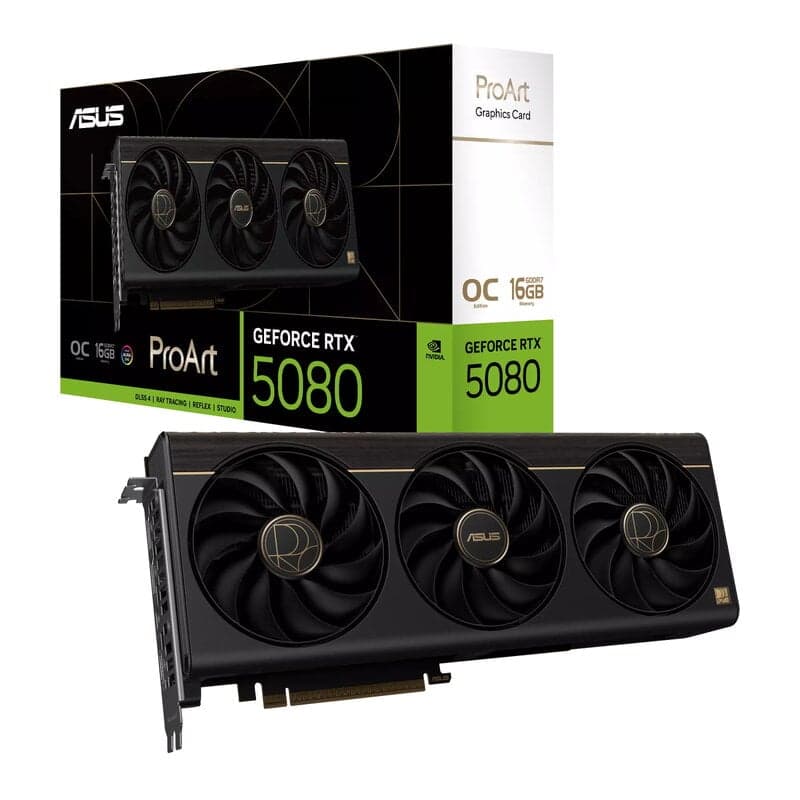 ASUS GeForce RTX 5080 ProArt OC - 16GB GDDR7 RAM - Grafikkort