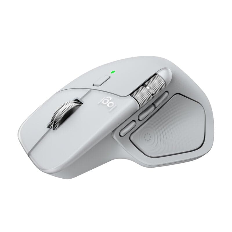 Logitech MX Master 4 for MAC (Pale Grey) - Ergonomisk mus - Laser - 8 knappar - Vit