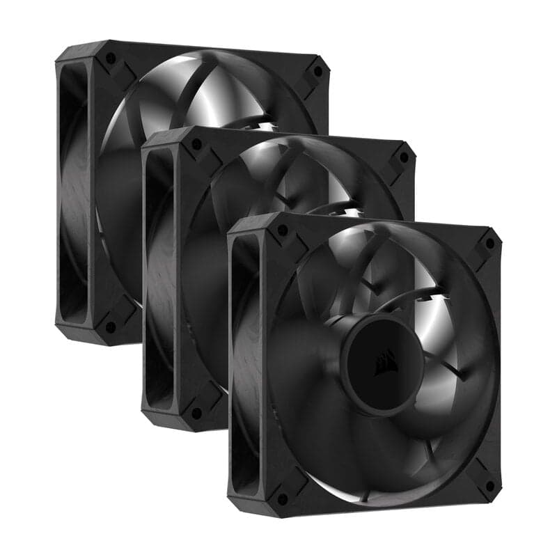 Corsair iCUE LINK RX120 MAX / PWM / 120mm / 3-pack - Svart
