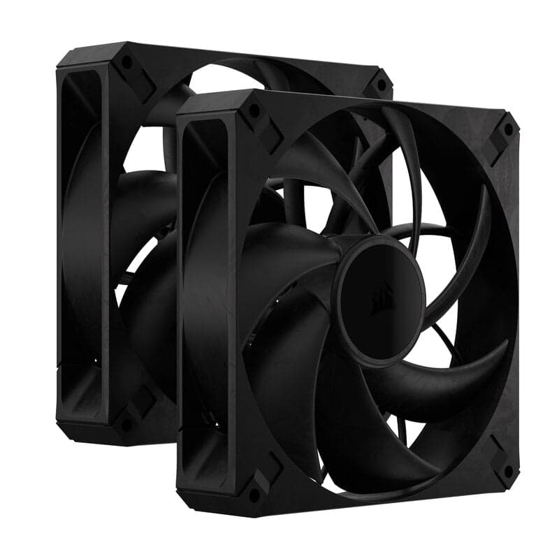 Corsair iCUE LINK RX140 MAX / PWM / 140mm / 2-pack - Svart