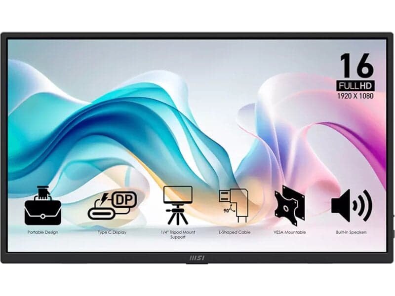 MSI 16" portable skärm PRO MP165 E6