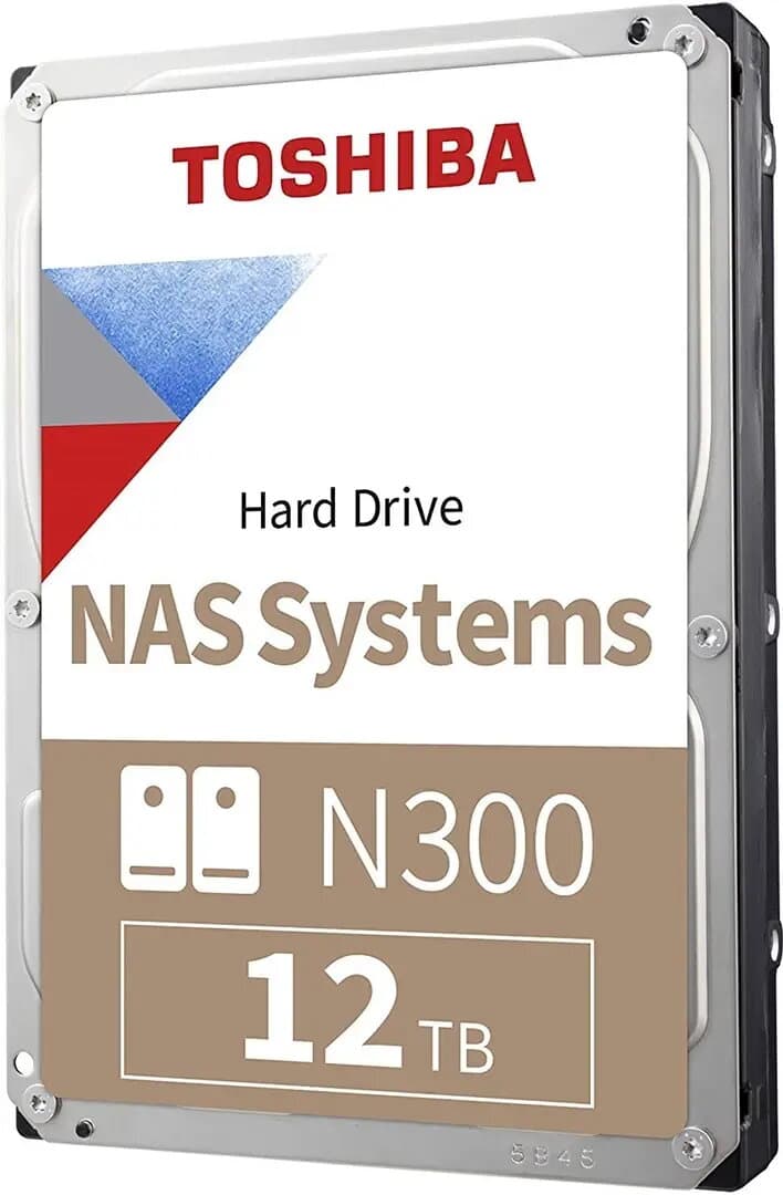 Toshiba N300 NAS 12TB / 7200RPM / 512MB / HDWG51CUZSVA