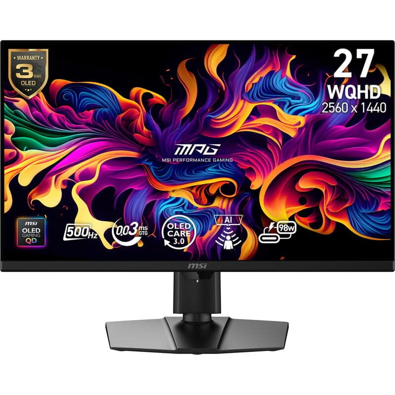 MSI MPG 271QR X50 / 27" / QD-OLED / 2560x1440 / 500Hz / 0,03ms / 2x HDMI,DP,USB-C