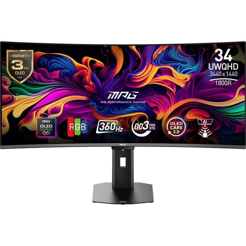 MSI 34" curved gamingskärm MPG 341CQR X36