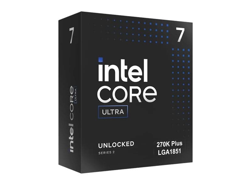 Intel Core Ultra 7 270K Plus Arrow Lake-S Refresh CPU - 24 kärnor - 3.9 GHz - Intel LGA1851 - Intel Boxed (utan kylare)