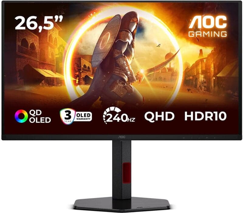 26.5" AOC Q27G4ZDR - 2560x1440 (QHD) - 240Hz - QD-OLED